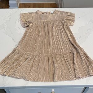 Crewcuts Shimmering Gold Kids Dress